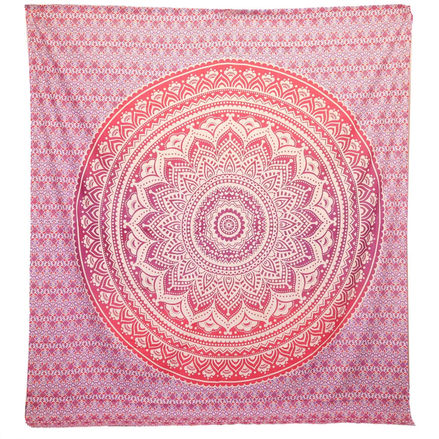 Wall Hanging / Beach Spread - Umrao Mandala - Purple Pink