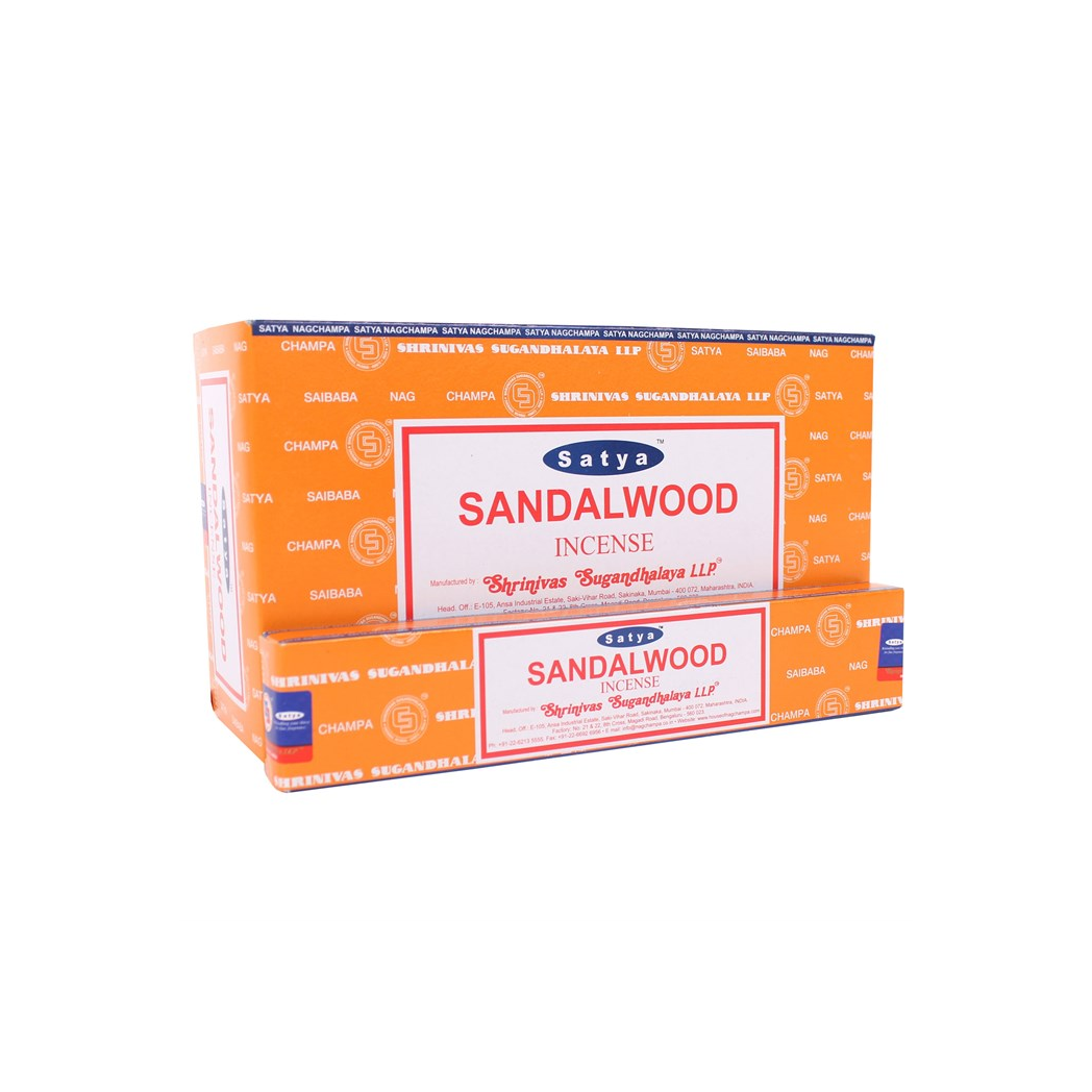 Set of 12 Sandalwood Incense by Satya (12/50)