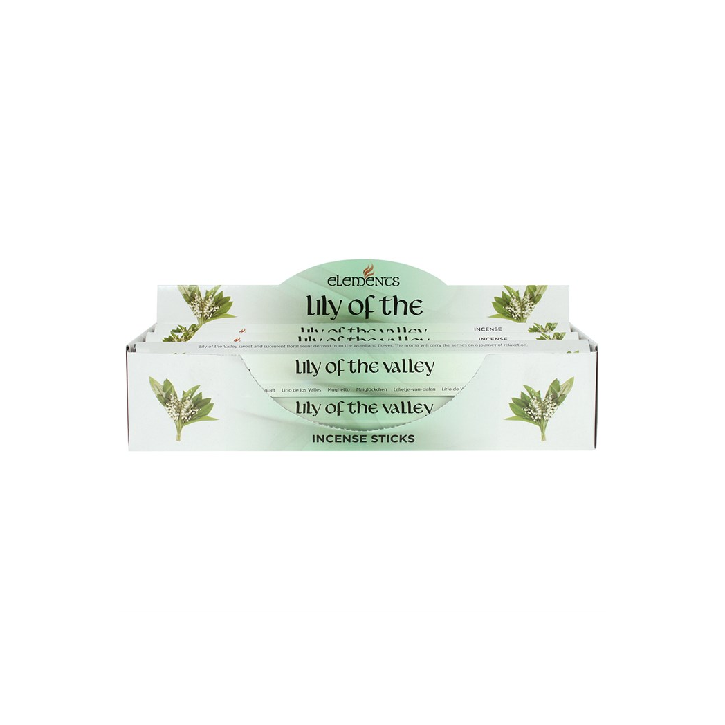 Set of 6 Packets of Elements Lily of the Valley Incense Sticks