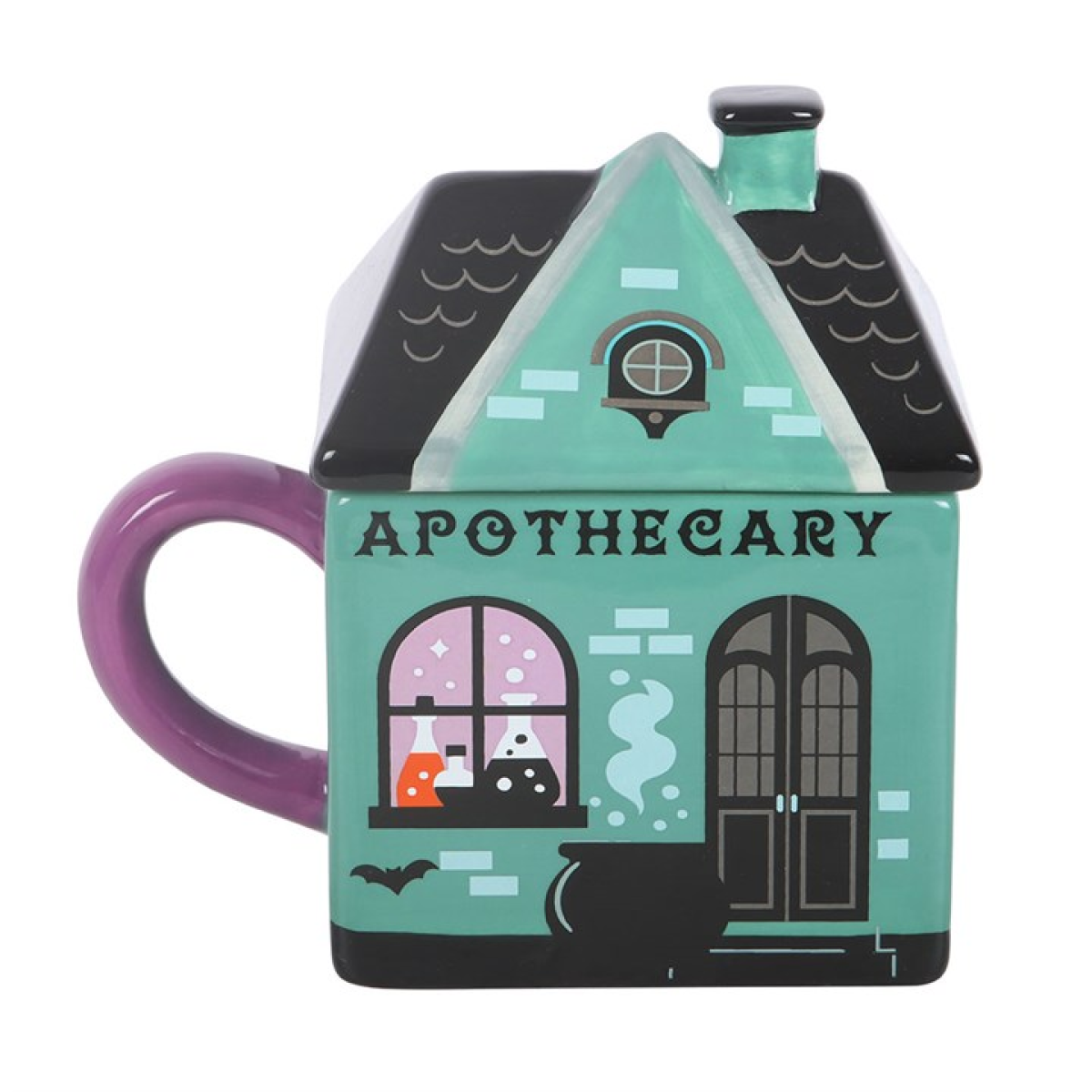 Apothecary Shop Lidded Halloween Mug