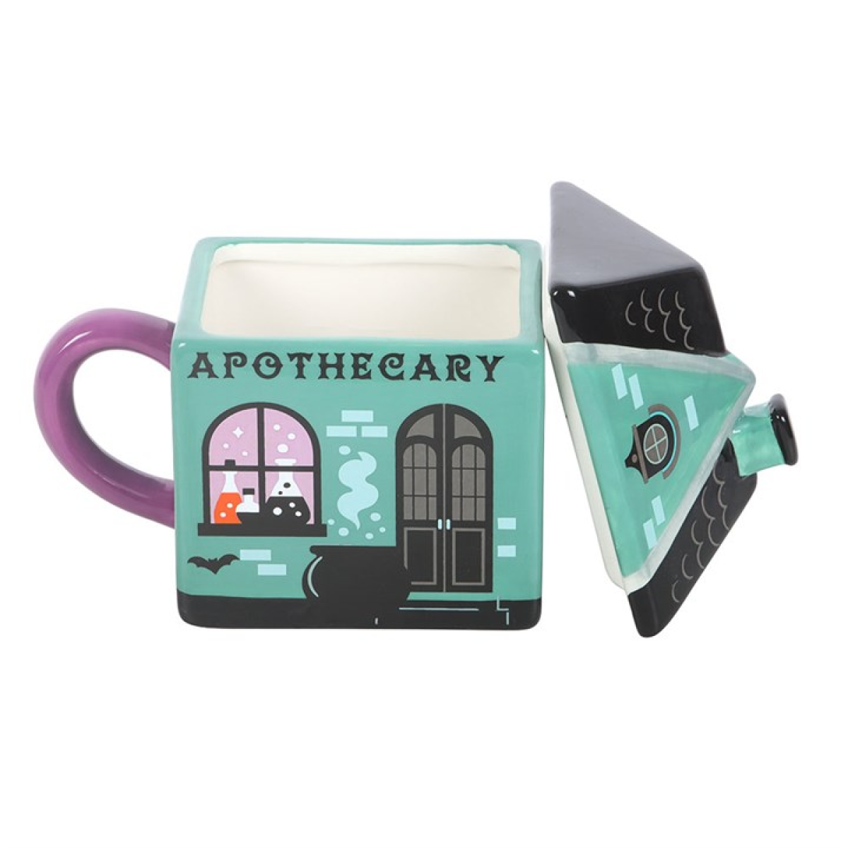 Apothecary Shop Lidded Halloween Mug