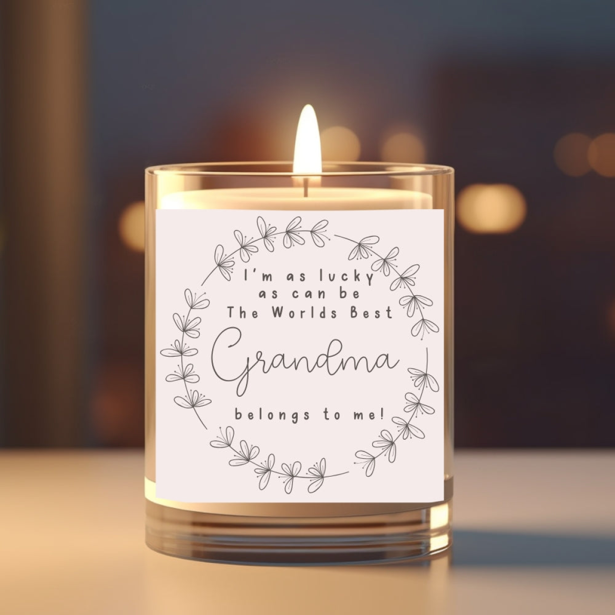 Best Grandma Candle Gift Set | Birthday Gift for Nana | Message Candle For Granny | Mothers Day Hamper UK | Gran Mothers Gift | Mum Gift Box
