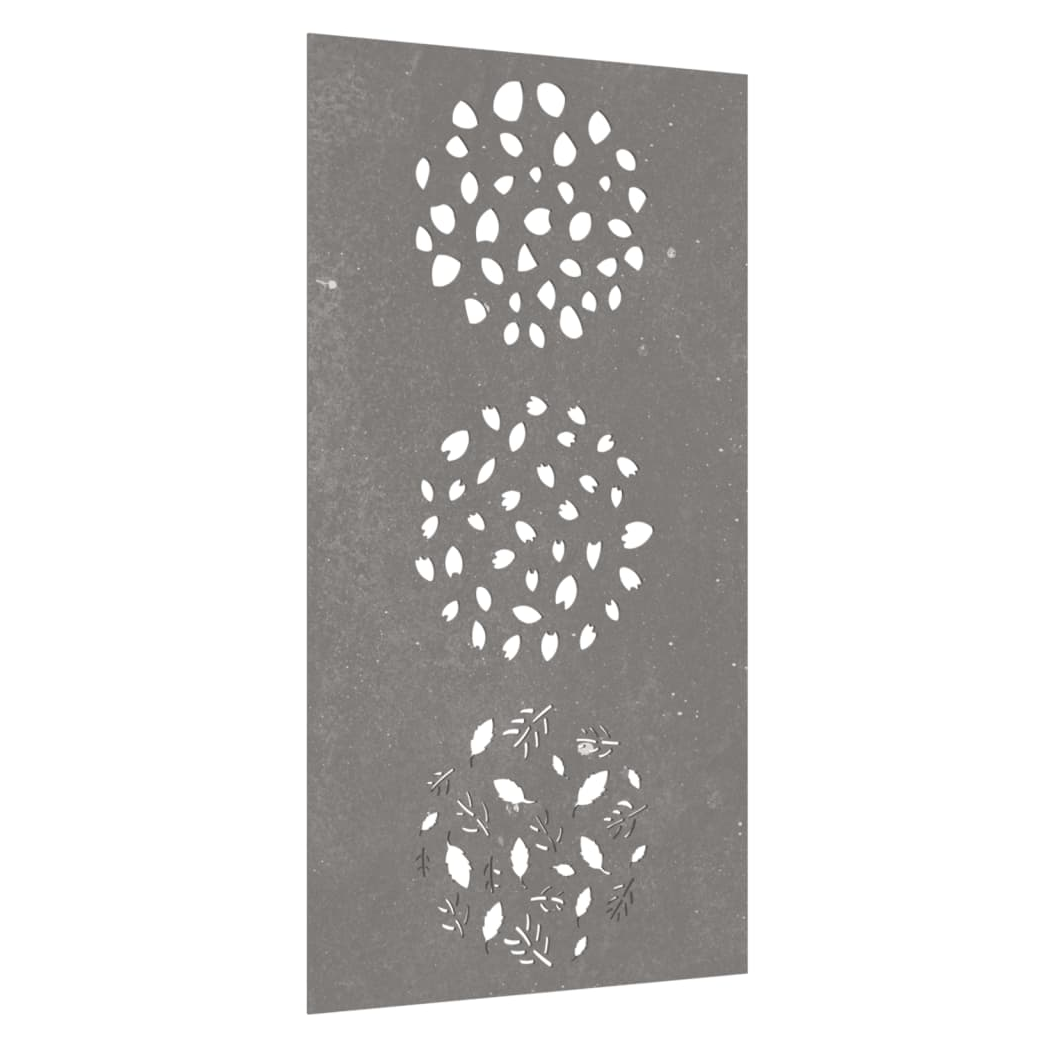 vidaXL Garden Wall Decoration 105x55 cm Corten Steel Leaf Design