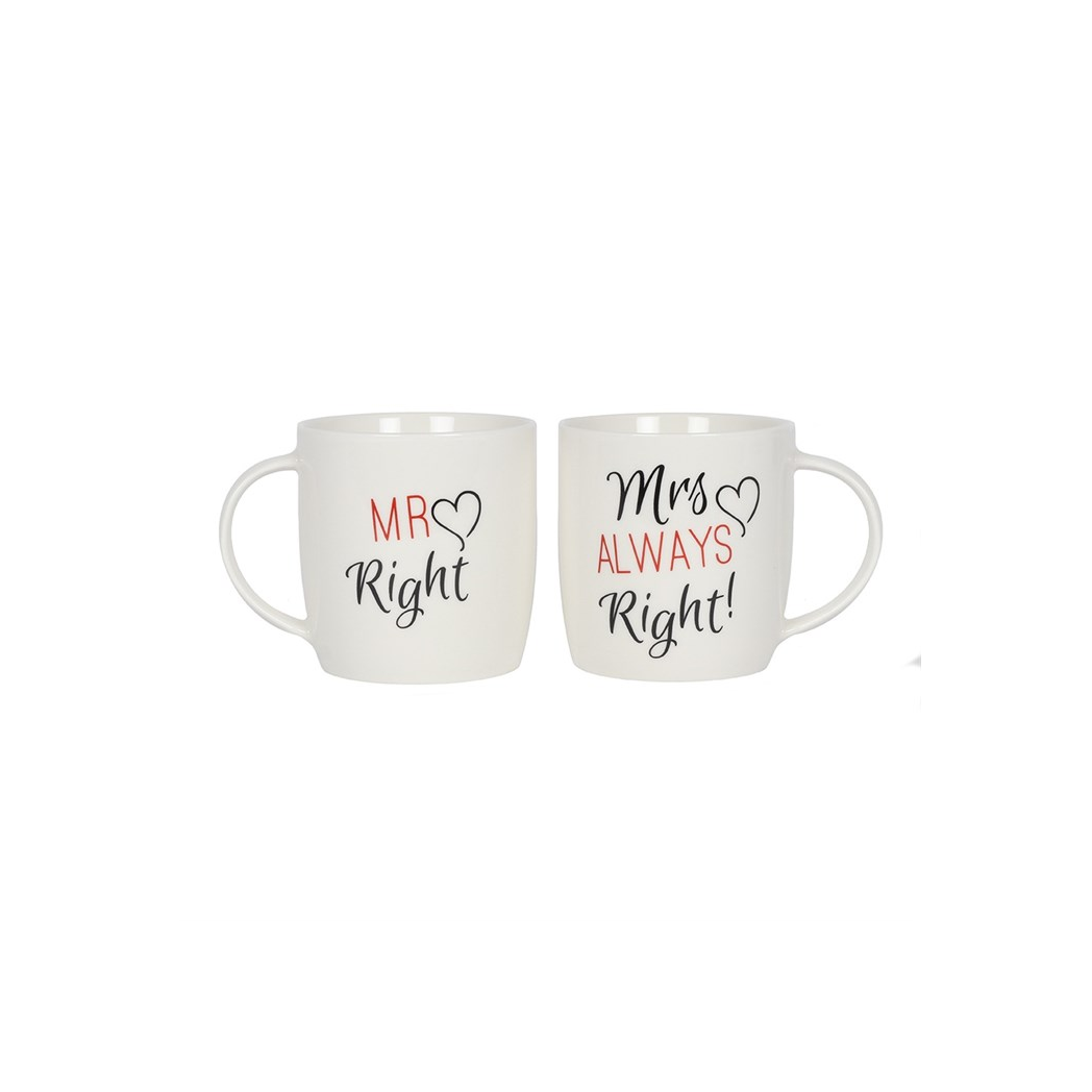Set of 2 Mr & Mrs Mugs - Perfect Wedding Gift