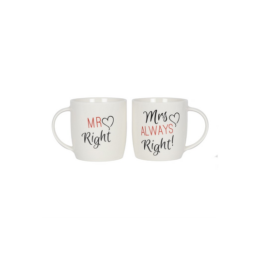 Set of 2 Mr & Mrs Mugs - Perfect Wedding Gift