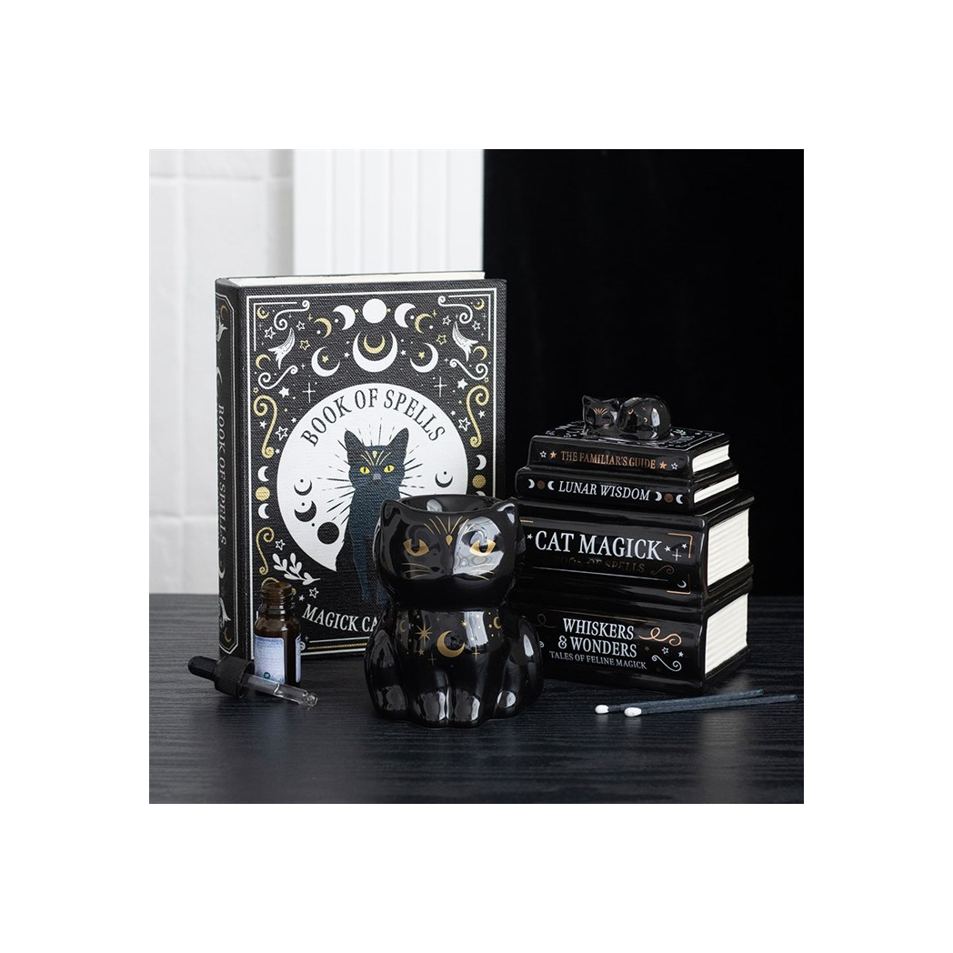 Black Cat Magick Oil Burner Wax Warmer