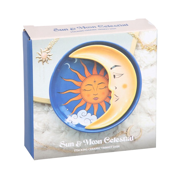 Sun and Moon Celestial Stacking Trinket Dish