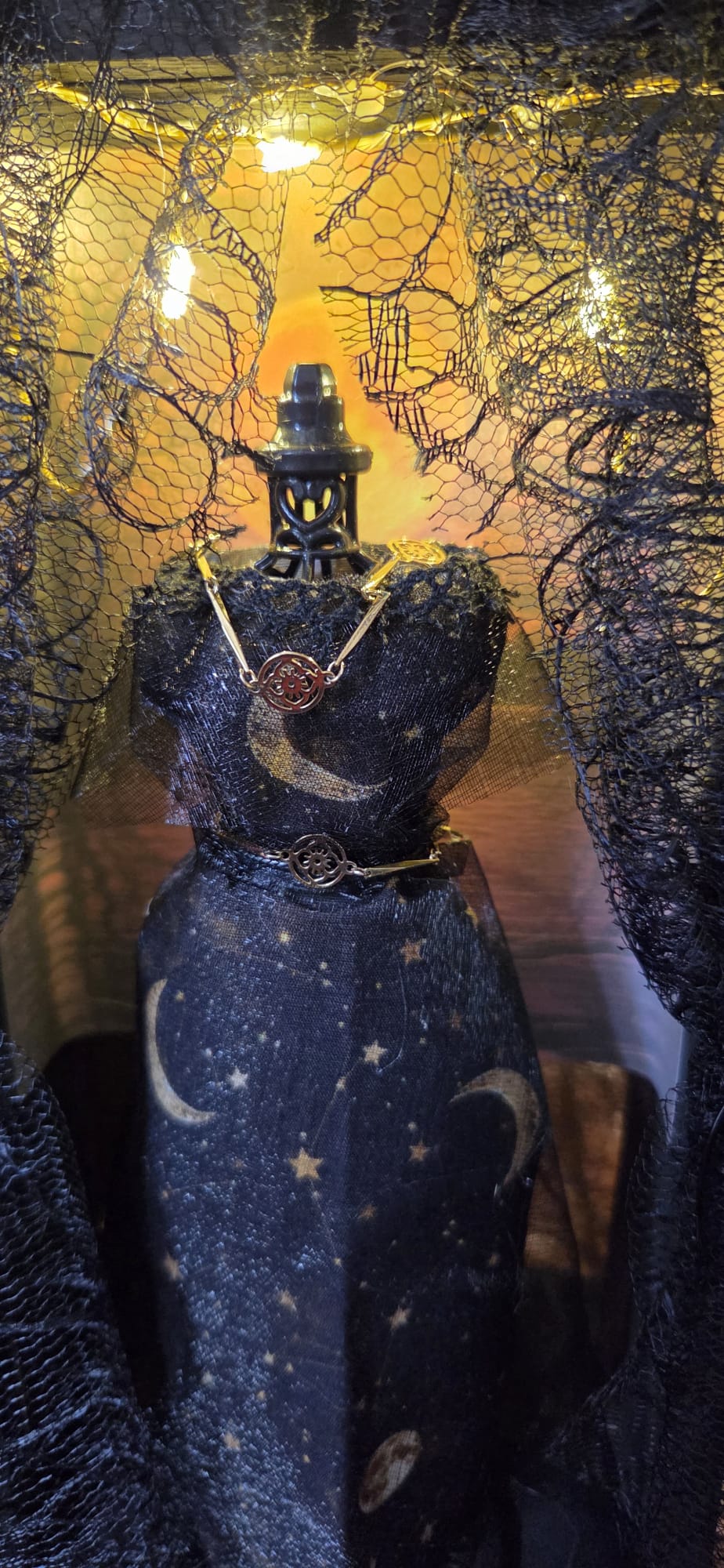 Moon Goddess Handmade Gothic Fashion Shadow Box
