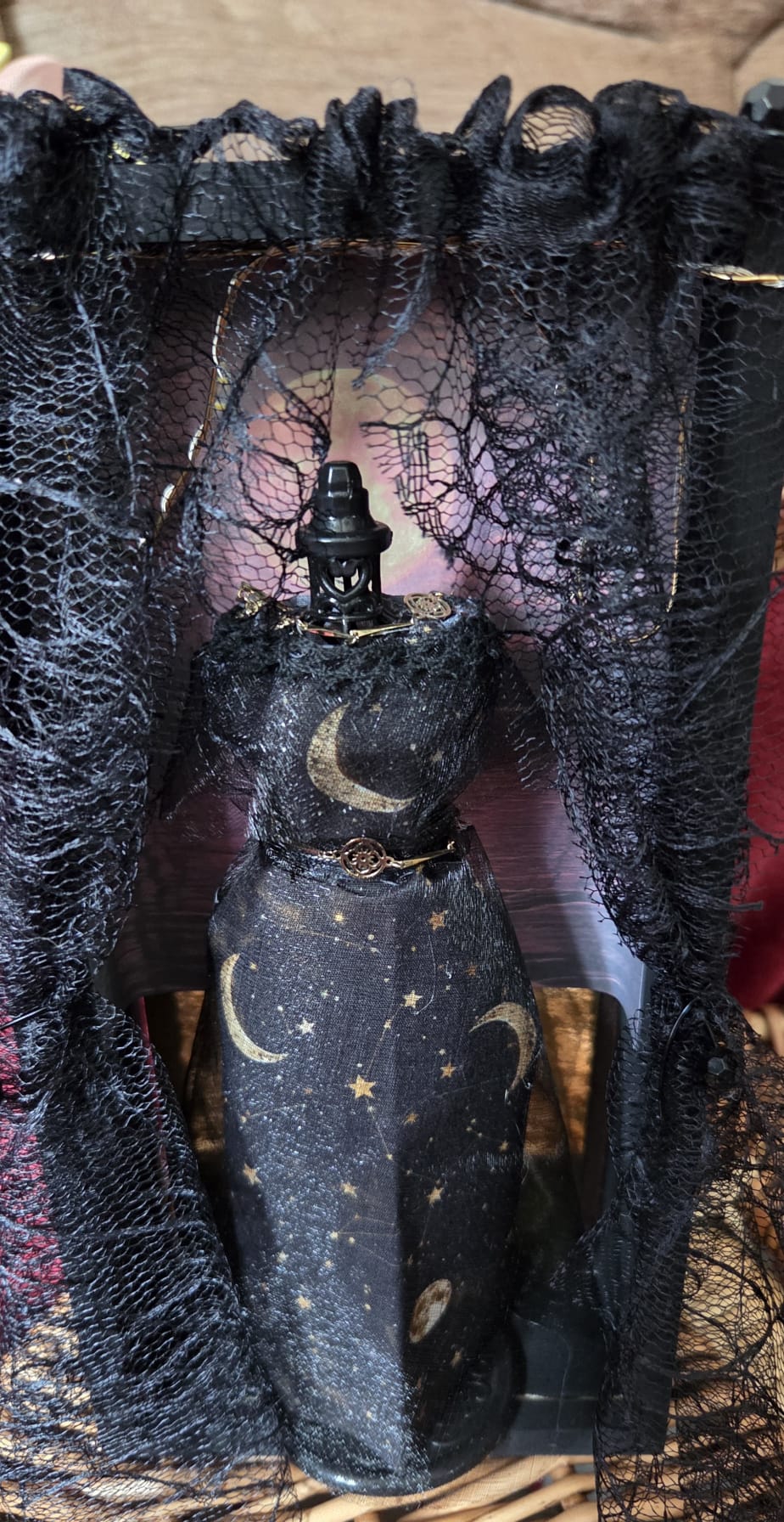 Moon Goddess Handmade Gothic Fashion Shadow Box