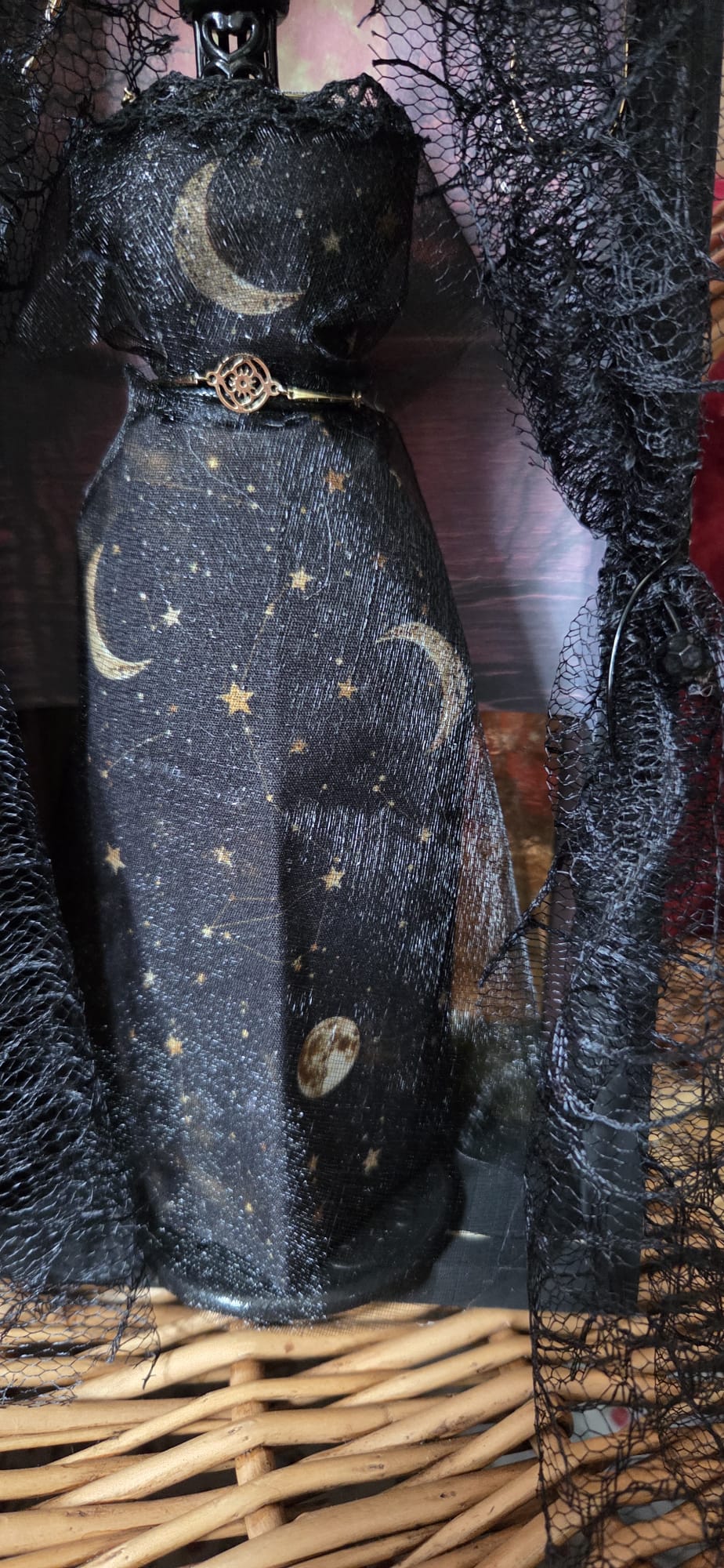Moon Goddess Handmade Gothic Fashion Shadow Box