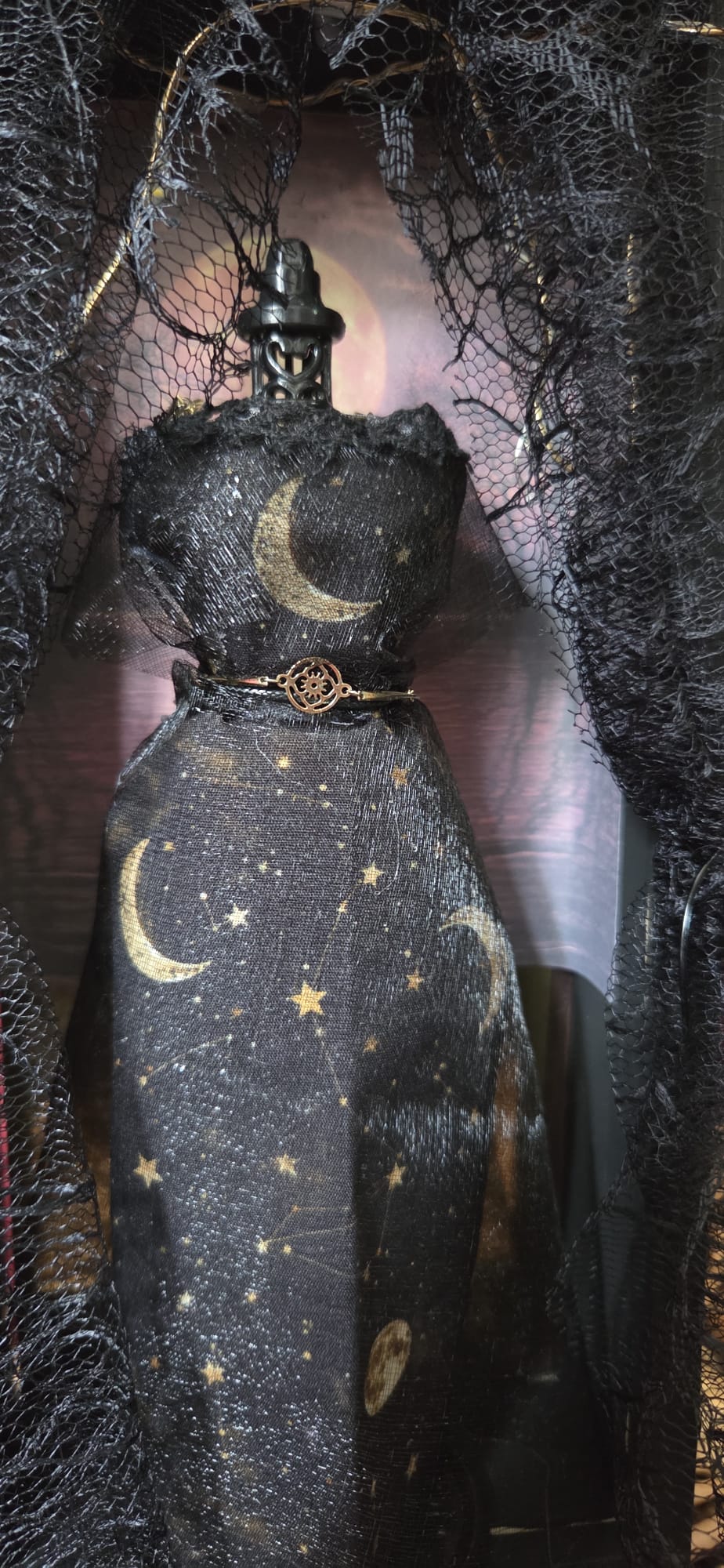 Moon Goddess Handmade Gothic Fashion Shadow Box