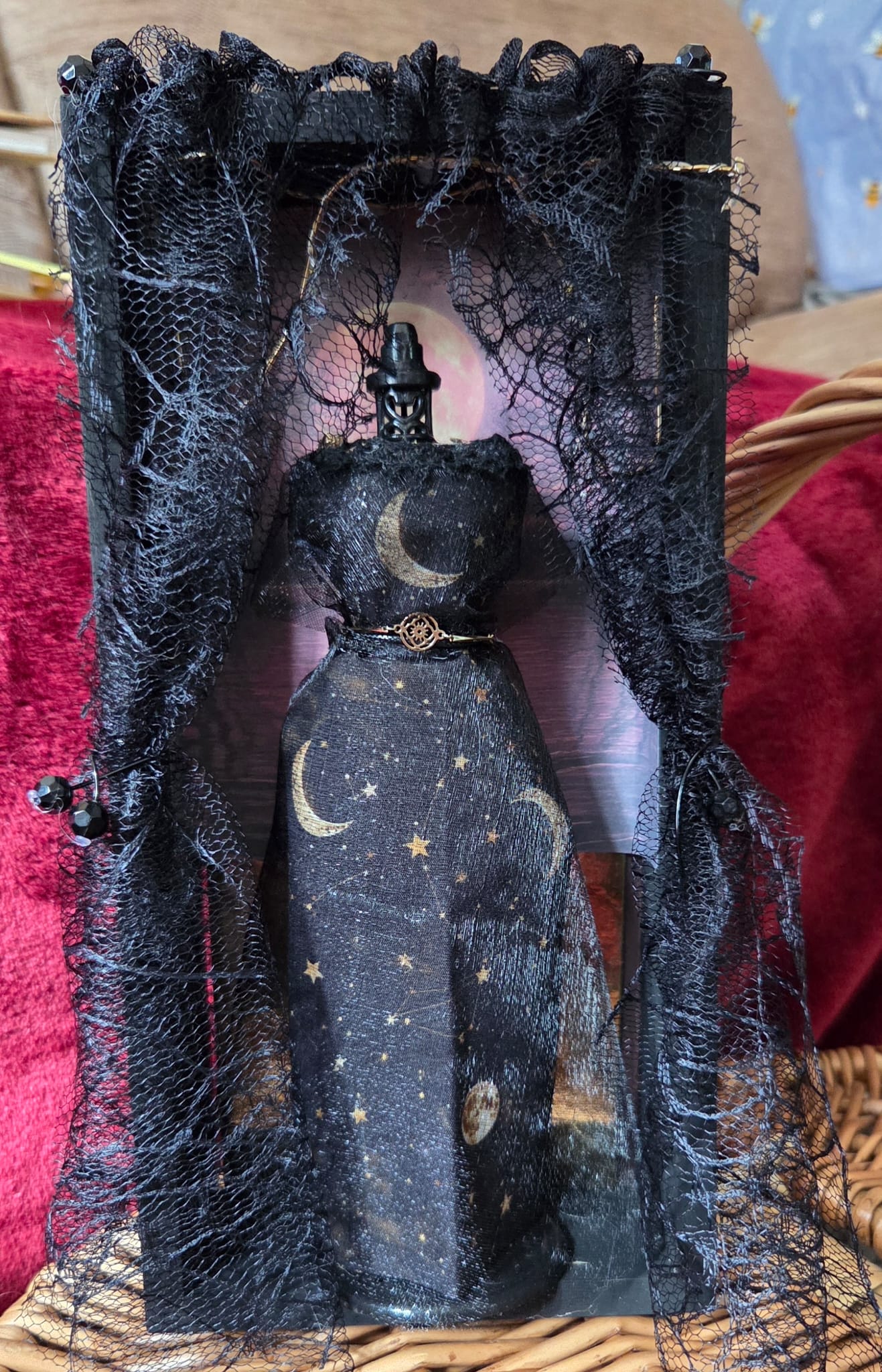 Moon Goddess Handmade Gothic Fashion Shadow Box