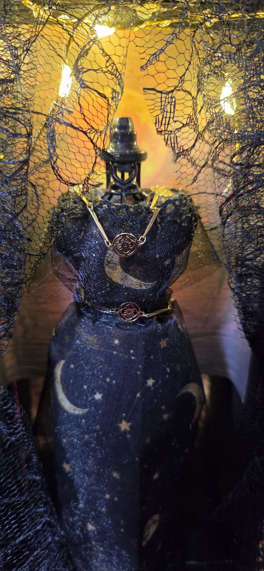 Moon Goddess Handmade Gothic Fashion Shadow Box