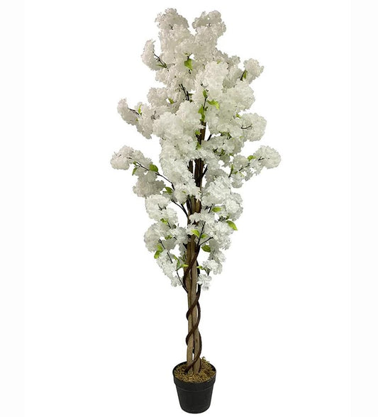 150cm Artificial White Cherry Blossom Tree