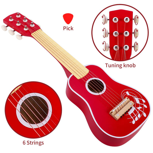 RED Children's Play Learn Guitar