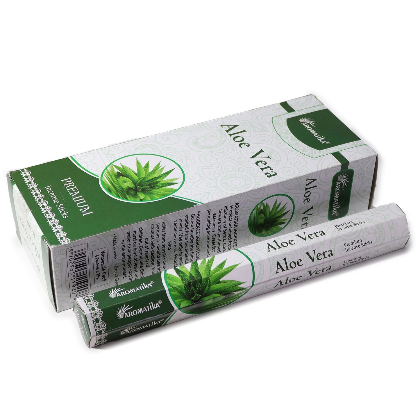 Aloe Vera Aromatika Charcoal Free Hex Incense