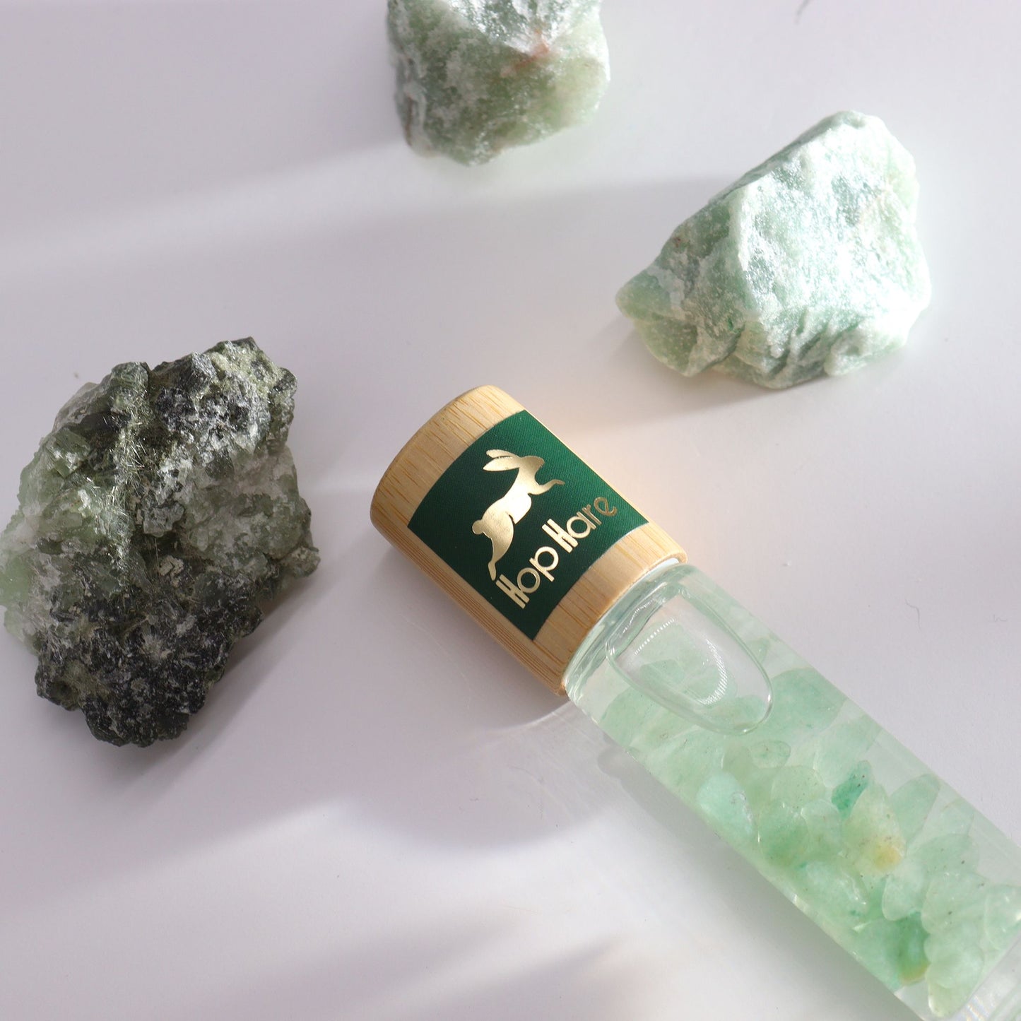 The Magician Tarot Card Green Aventurine Hop Hare Essential Oil Roll On
