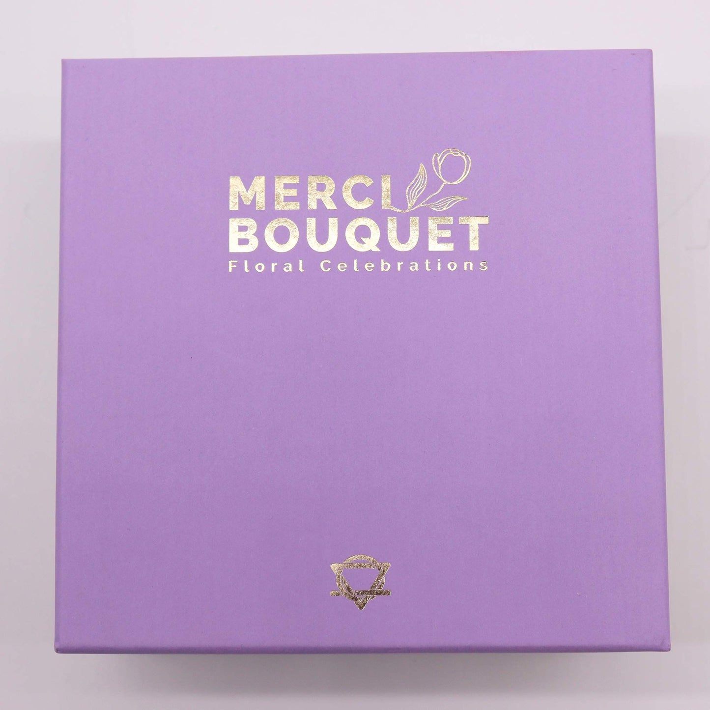 Square Box - Baby Blessings - Blues- Soap Flower Gift