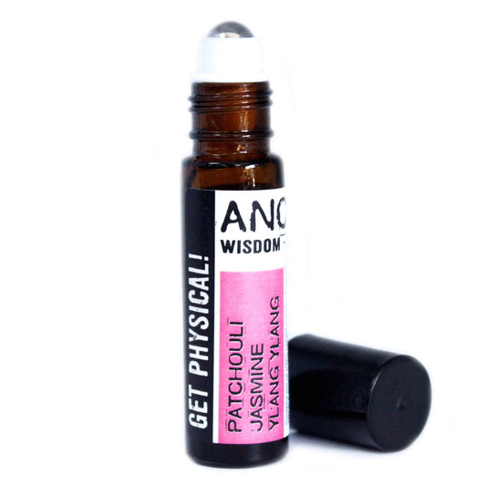 Get Physical! 10ml Roll On Essential Oil Mood Lifting Blend - Jasmine Patchouli Ylang Ylang
