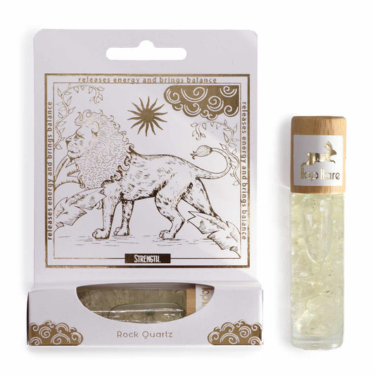 The Lion Hop Hare Tarot Card Rock Quartz Essential Oil Blend Roll On