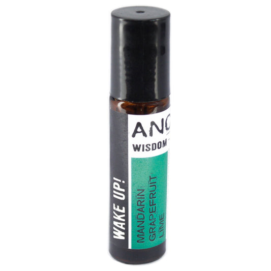 Wake Up! 10ml Roll On Essential Oil Alertness Blend - Mandarin Grapefruit Lime