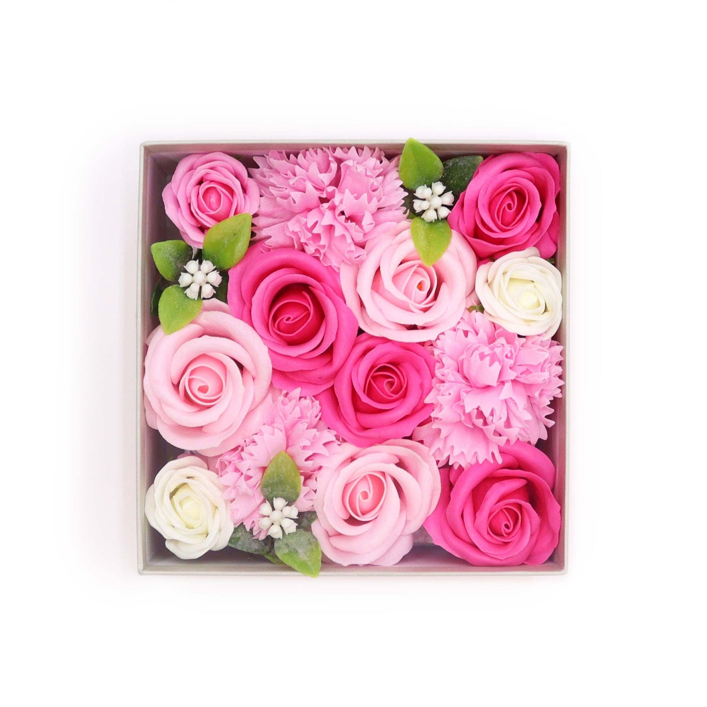 Square Box - Baby Blessings - Pinks - Soap Flower Gift