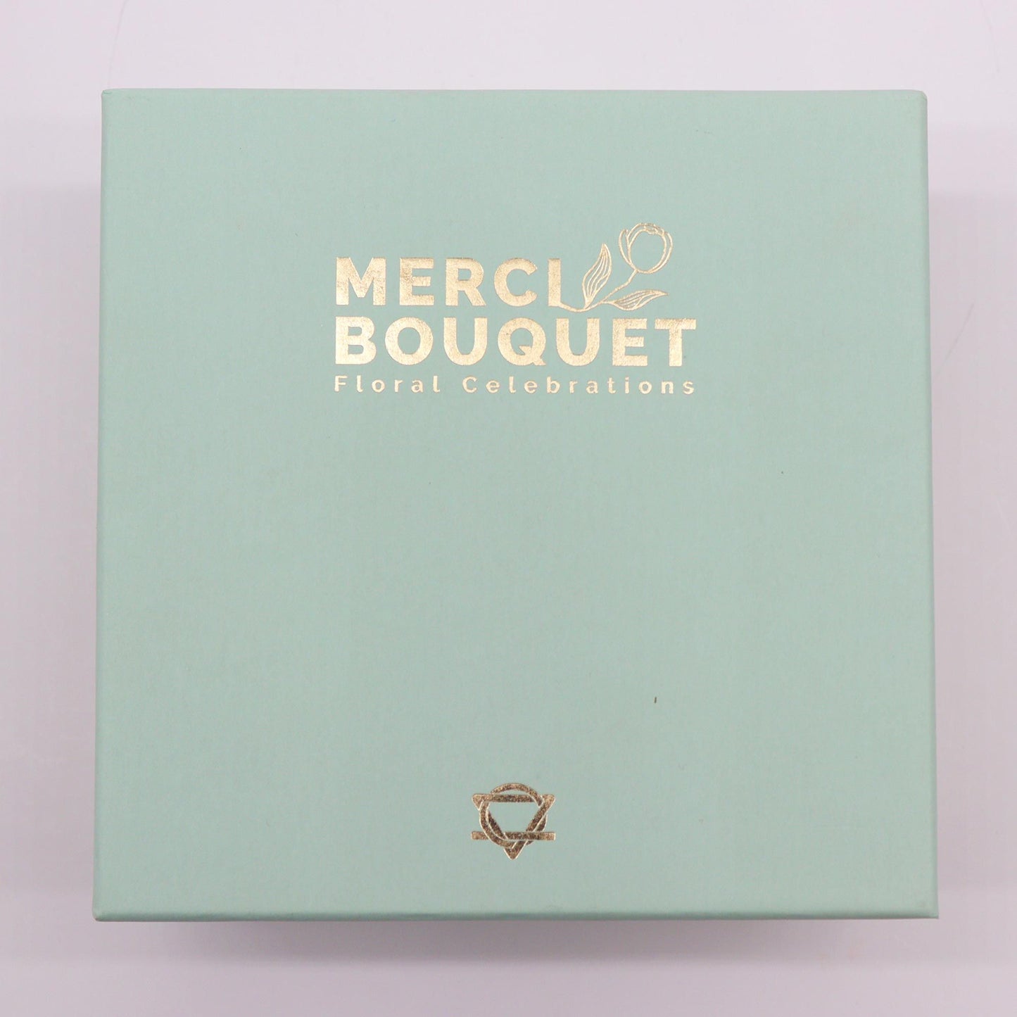 Square Box - Spring Celebrations - Yellow & Greens -- Soap Flower Gift