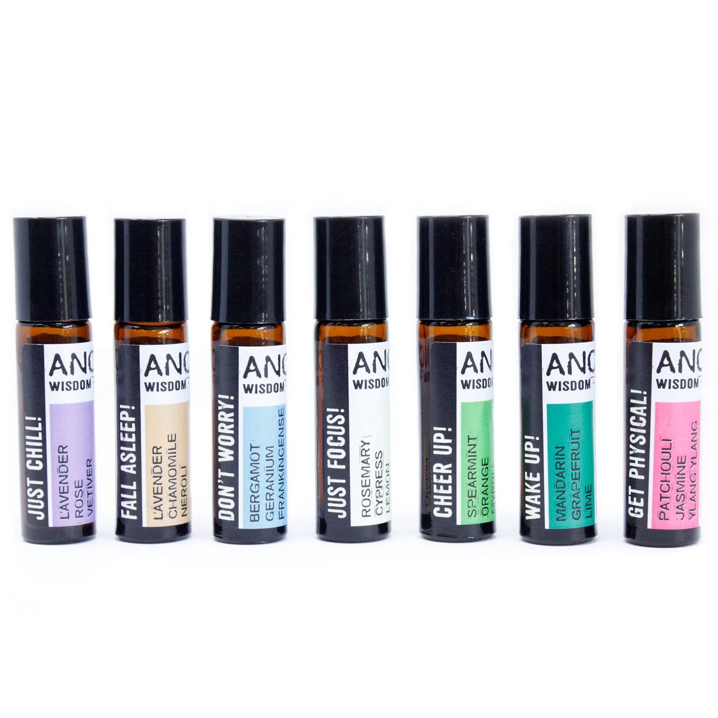 Just Focus! 10ml Roll On Essential Oil Energy Blend - Rosemary Cypress Lemon