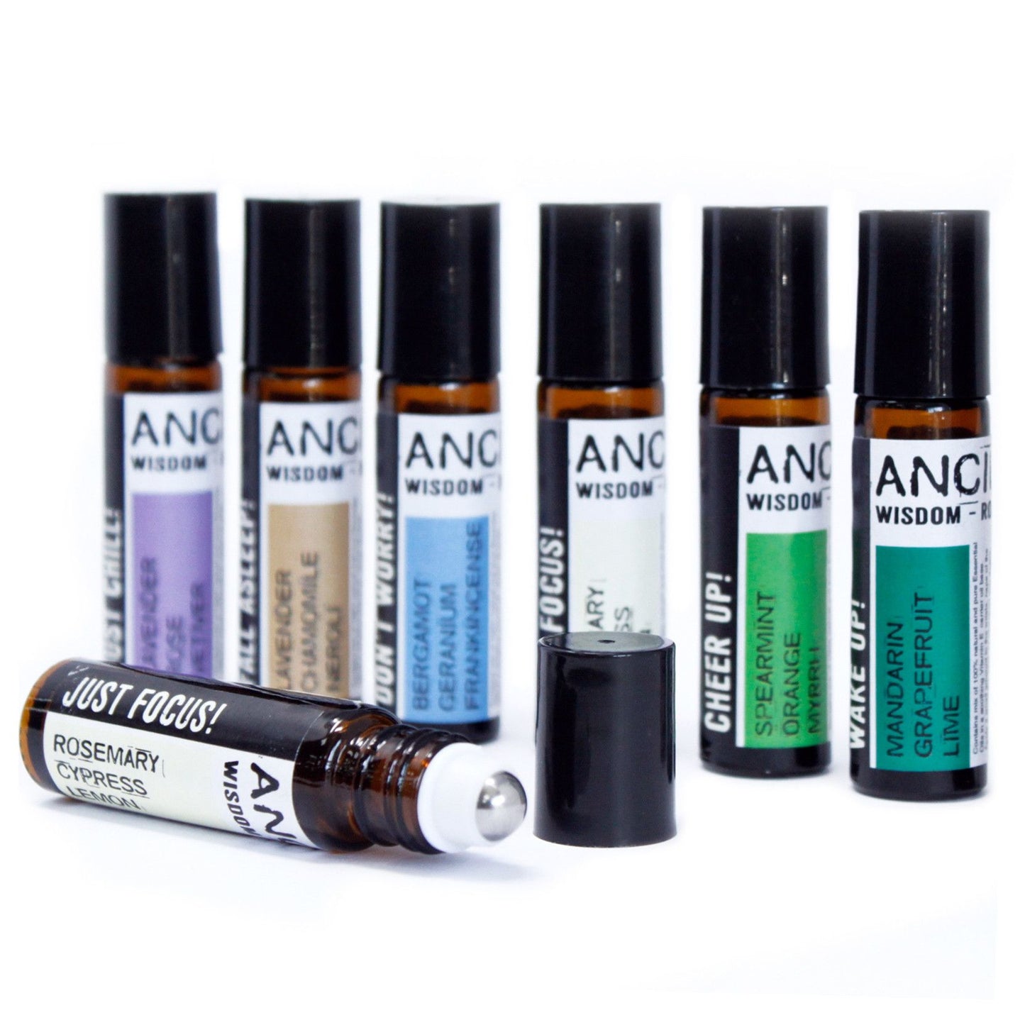 Get Physical! 10ml Roll On Essential Oil Mood Lifting Blend - Jasmine Patchouli Ylang Ylang