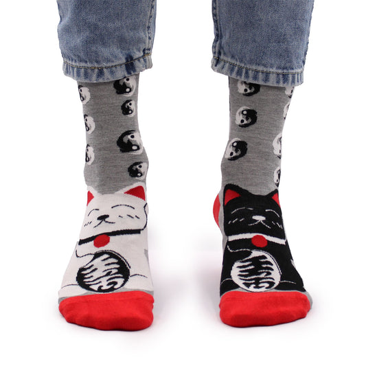 Hop Hare Bamboo Socks S/M - Lucky Cats 