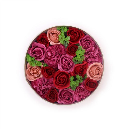 Round Box - Vintage Roses - Soap Flower Gift