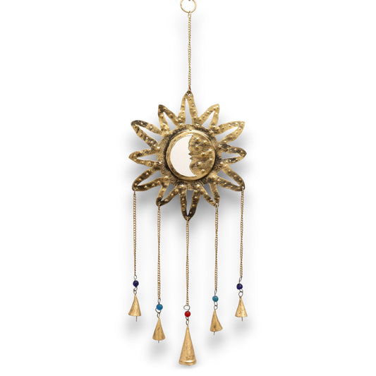 Indian Chimes - Sun Moon Sm Mirror 5 Bells