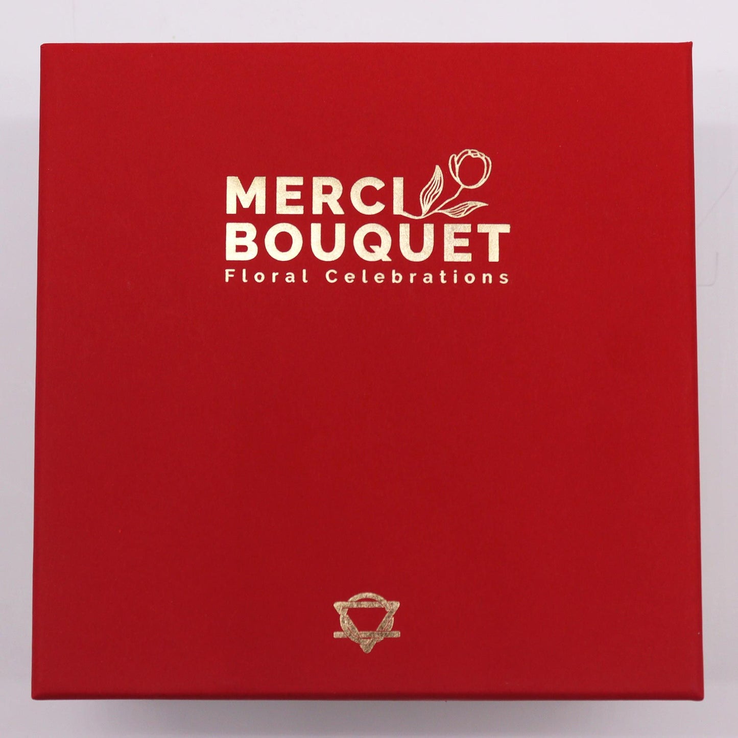 Square Box - Vintage Roses.- Soap Flower Gift