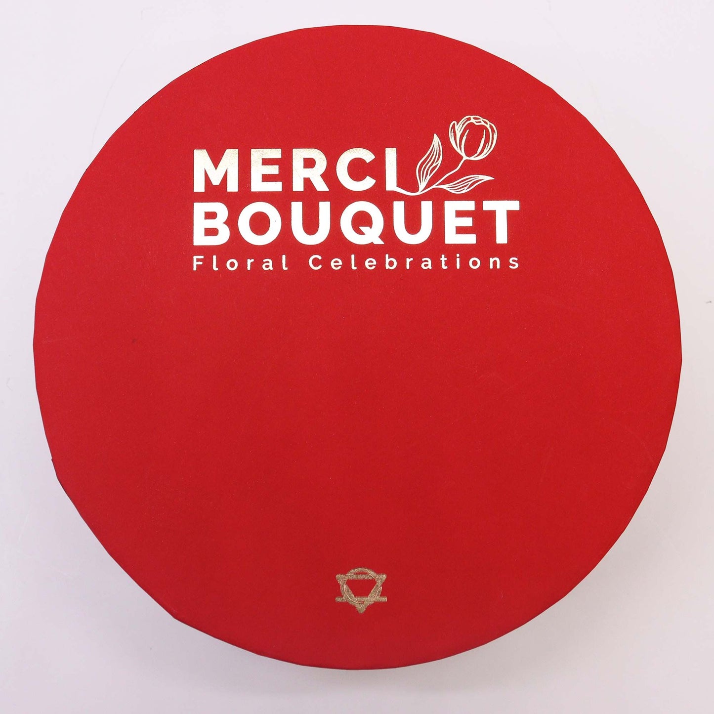 Round Box - Classic Red Roses -- Soap Flower Gift