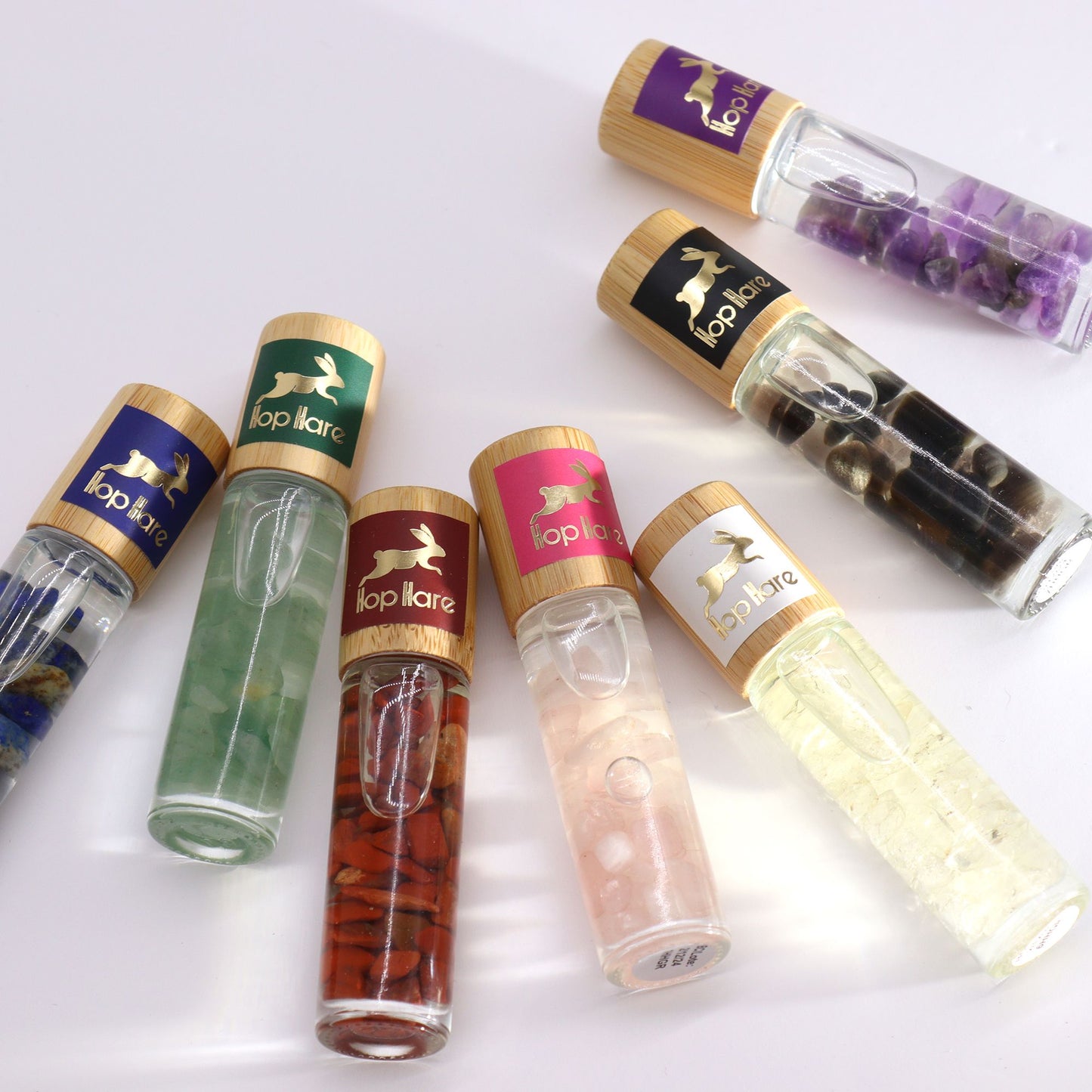 The Knight Tarot Card Hop Hare Black Tourmaline Essential Oil Roll On