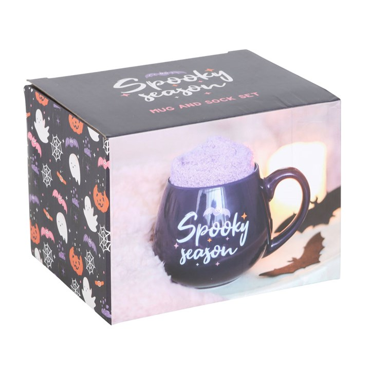 Spooky Season Mug and Socks Halloween Gift Set