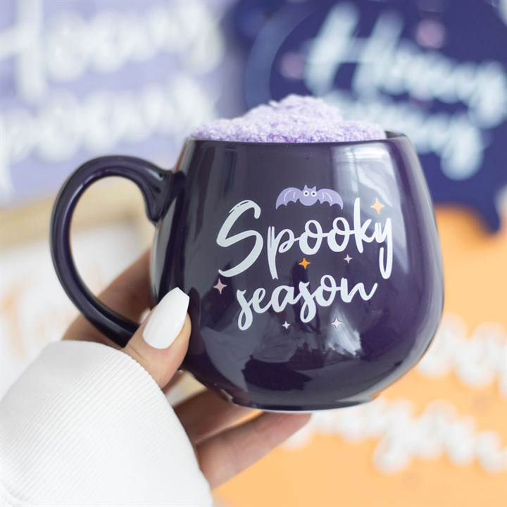 Spooky Season Mug and Socks Halloween Gift Set
