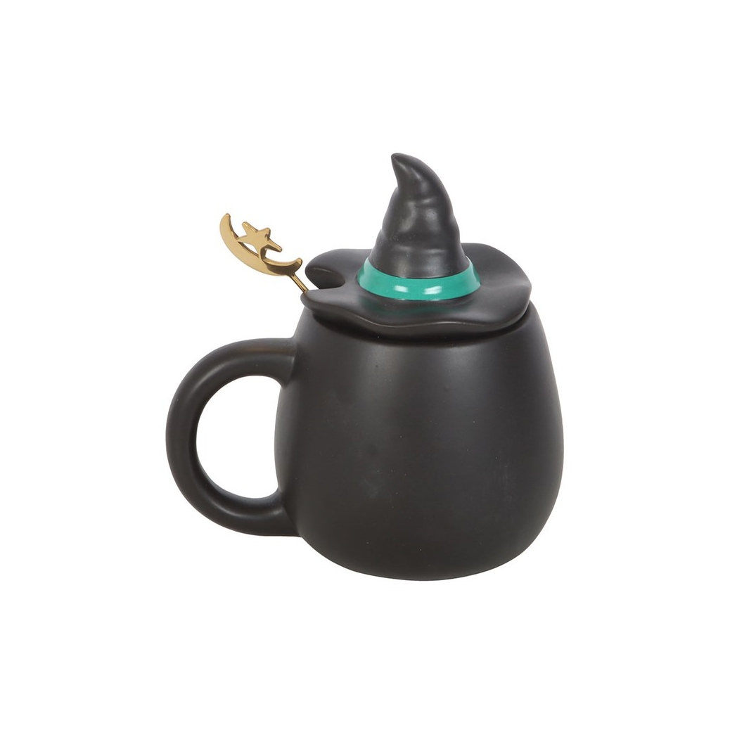 Bad Witch Lidded Mug with Spoon