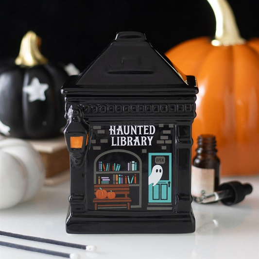Haunted Library Oil Burner Wax Warmer
