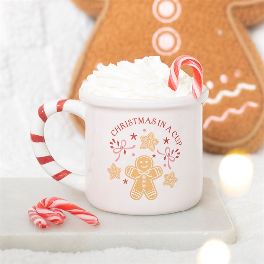 Pink Christmas in a Cup Gift Mug